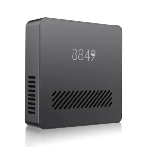 Mars M1 Mini ultra portable projector, a compact dark grey cube with a lit front display