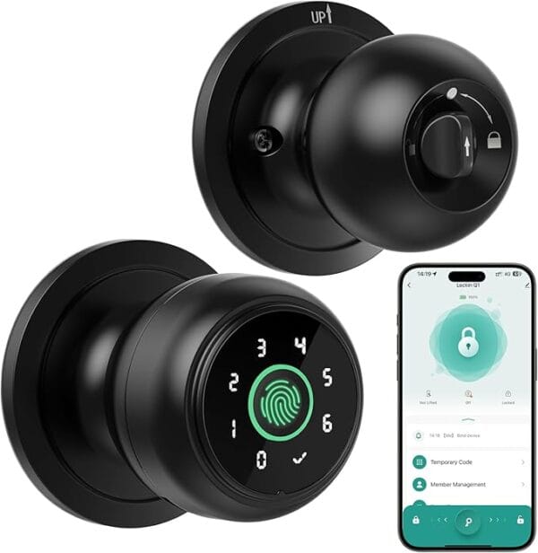 Lockin Q1 Smart Fingerprint Door Knob - Image 2