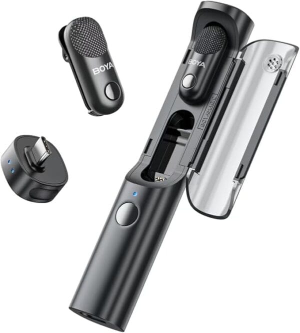 BOYA Magic Wireless Mini Mic for iPhone & Android | 4-in-1 - Image 2