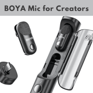 BOYA Magic Wireless Mini Mic for iPhone & Android | 4-in-1