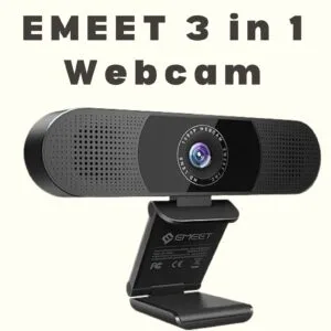 eMeet C980 Pro 1080P Webcam with Mic & Speakers – USB Plug & Play