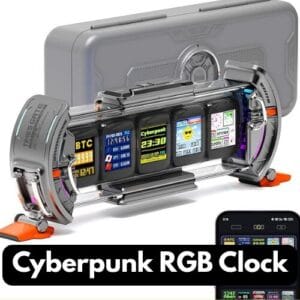 Divoom Times Gate | Cyberpunk RGB Digital Clock & Smart Pixel Display