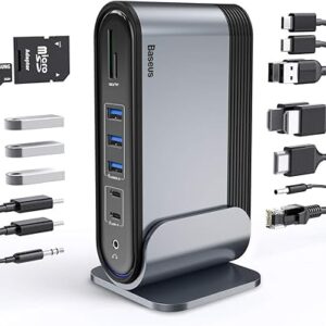 {USED} Baseus 17-in-1 USB-C Docking Station | Triple 4K HDMI, 100W PD Hub