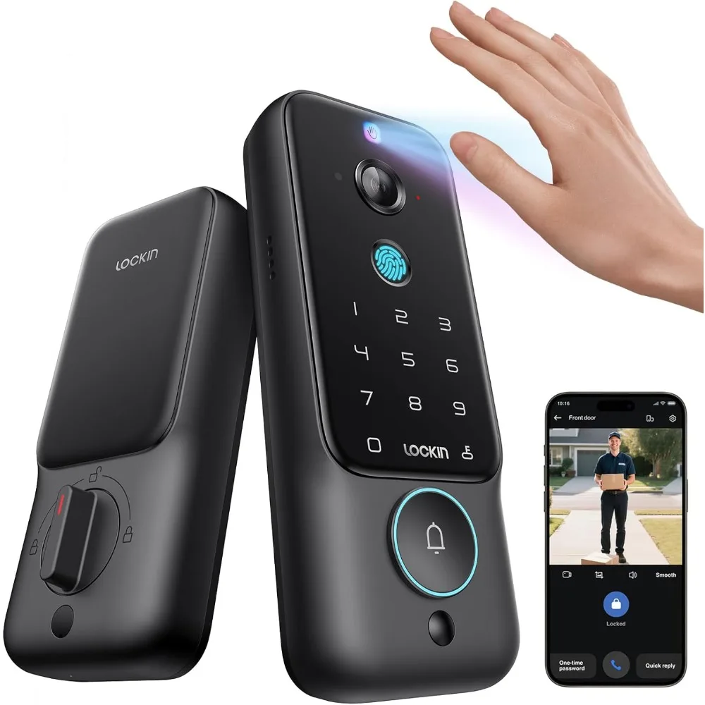 Veno Plus Palm Vein Recognition Video Smart Lock | 2K Camera & Smart Home Ready