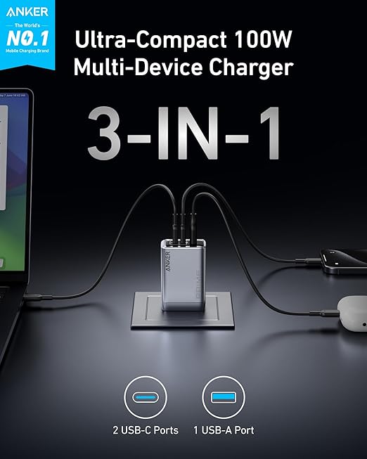 Anker Prime Charger 100W GaN Fast Charging Bundle - Image 4