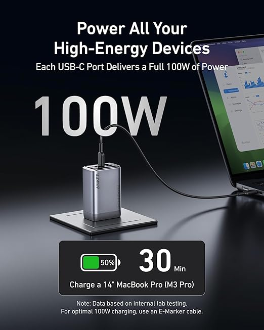 Anker Prime Charger 100W GaN Fast Charging Bundle - Image 3