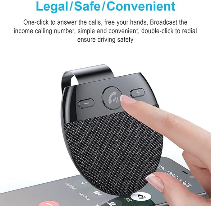 WYYHAA Hands Free Bluetooth Car Speaker | Dual Phone, Siri & Google - Image 4