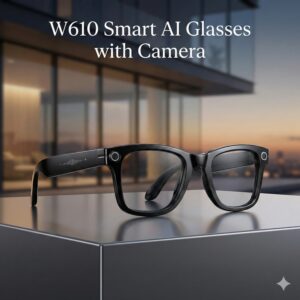 W610 Smart AI Glasses with Camera & Translation – Wi-Fi Transfer, Dual Mic, Fashion Frame