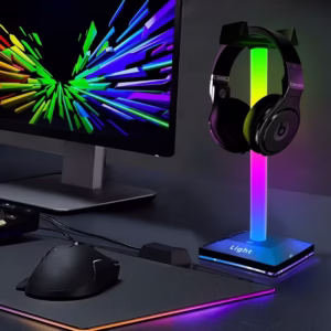 RGB Gaming Headphone Stand | PC Accessories with USB & Type-C