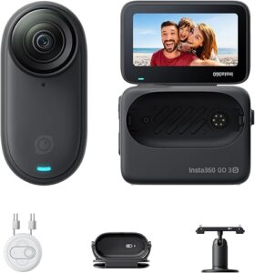 Insta360 GO 3S 4K Tiny Action Camera 128GB – Hands-Free POV Vlogging Camera