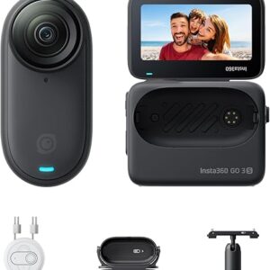 Insta360 GO 3S 4K Tiny Action Camera 128GB – Hands-Free POV Vlogging Camera