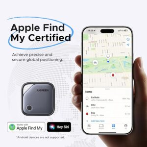 UGREEN FineTrack Air Tracker Tags 4 Pack for Apple Find My – iOS Item Finder