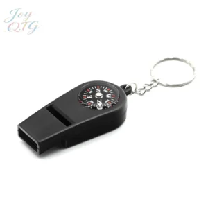 Keychain Set: Bear Bell + Whistle Compass, Mini Wrench & Screwdriver Multitool
