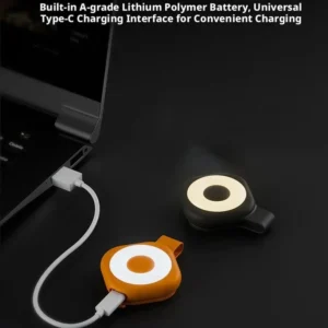 Magnetic Mini Keychain Flashlight Rechargeable LED Torch with Fill Light