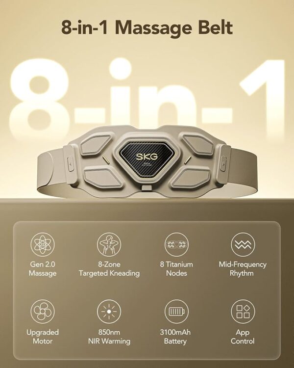 SKG W9 Ultra 2.0 Lower Back Massager with Heat Therapy – RR Tech Gadgets