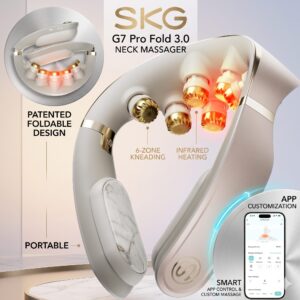 SKG G7 Pro Fold 3.0 Neck Massager with Heat & Vibration