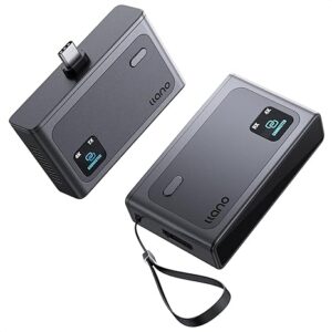 llano S9 USB-C wireless HDMI transmitter and receiver pair in black, shown side by side