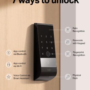 Tapo DL130 Smart Door Lock – Palm & Fingerprint Recognition