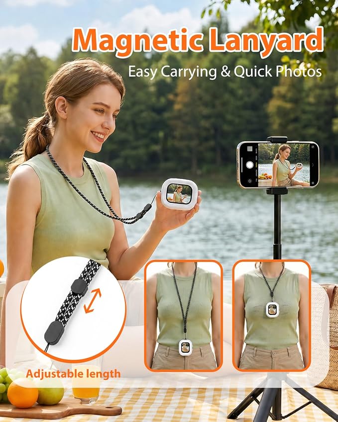 Selfie Monitor Screen for iPhone & Android – Magnetic Rear Camera Preview - Image 4