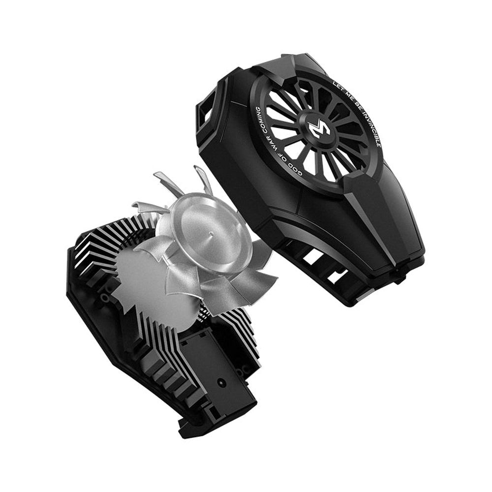 Memo DL06 cooler exploded view of fan and heatsink