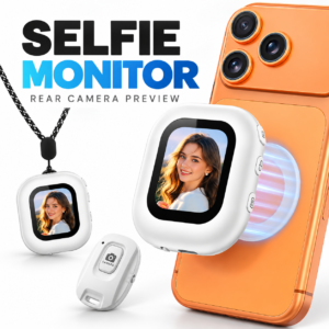 Selfie Monitor Screen for iPhone & Android – Magnetic Rear Camera Preview