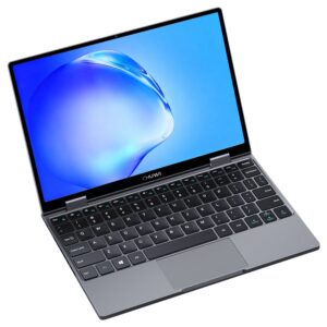 CHUWI MiniBook X 2-in-1 laptop open, front three-quarter view