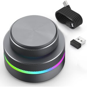 Dual knob RGB controller with its cable