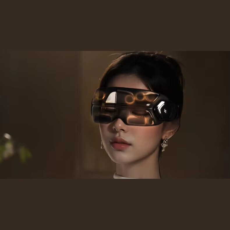 Oaks Smart Eye Massager head and strap close-up