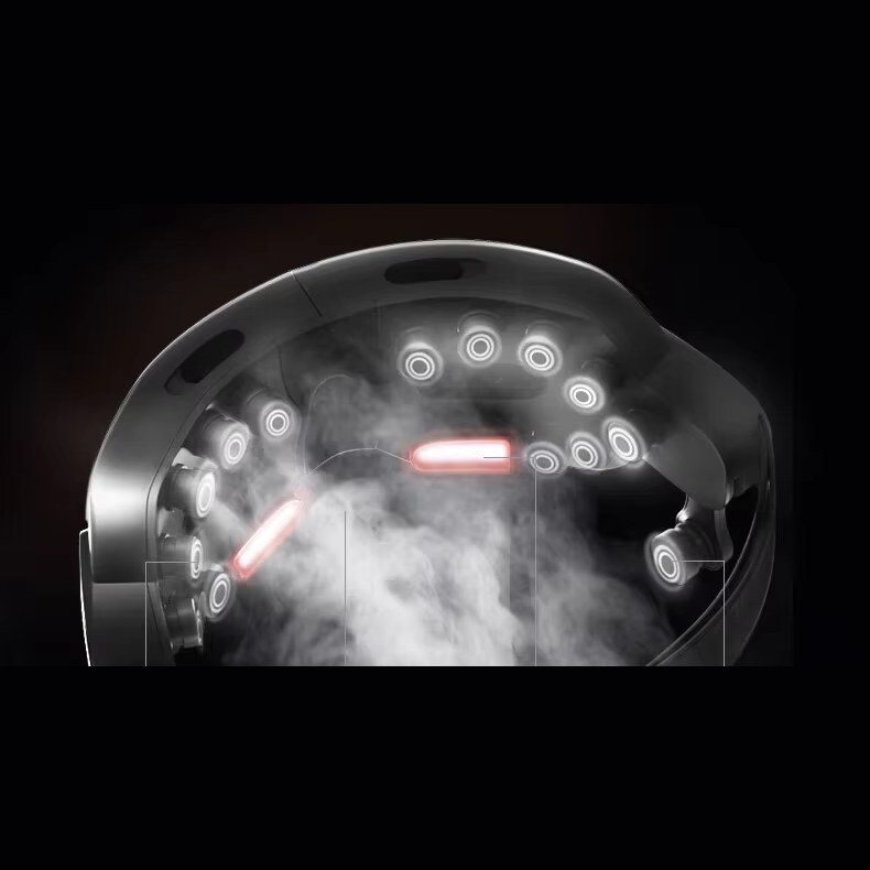 Oaks Smart Eye Massager air compression mechanism, close-up view two
