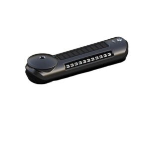 Gun grey solar car aroma diffuser bar with parking number plate
