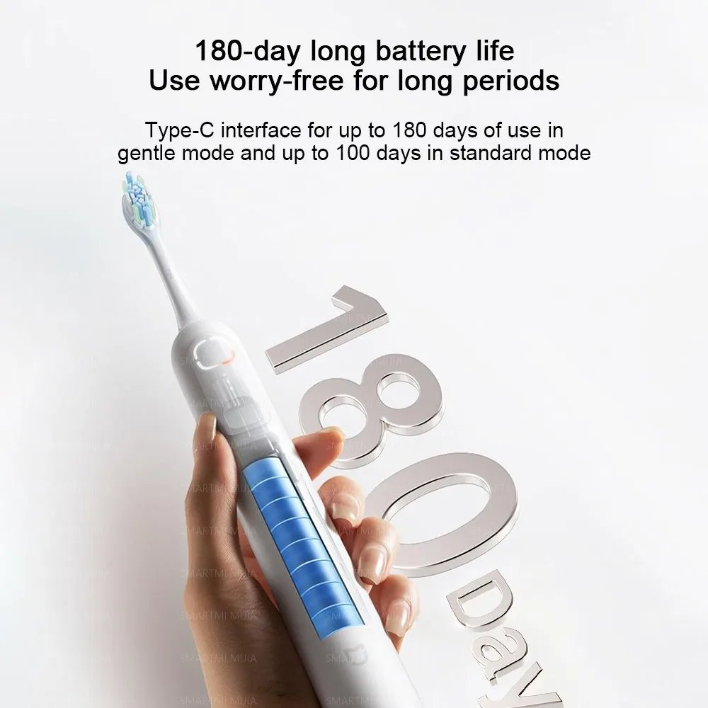 MIJIA toothbrush 180-day battery life on one USB-C charge