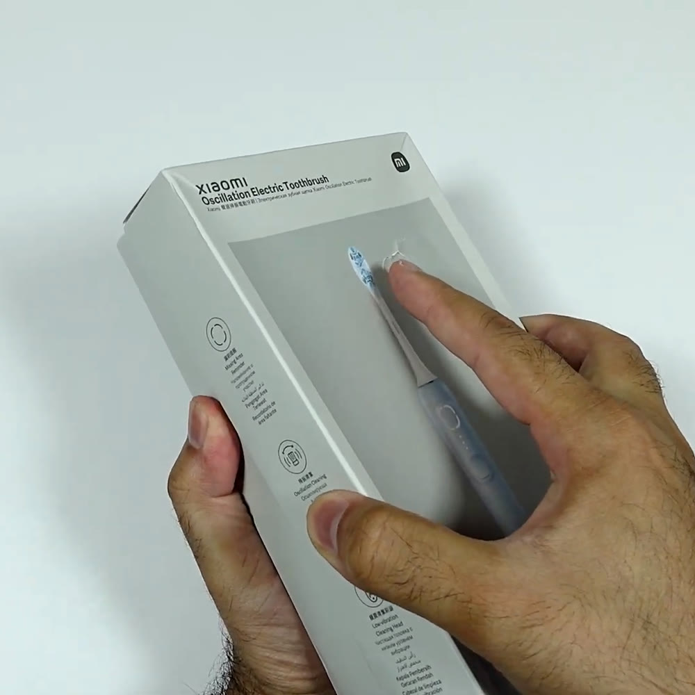 Real photo of the Xiaomi MIJIA toothbrush retail box, from the Gadget Hunting with RR review