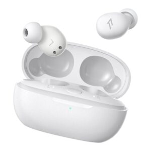 1MORE SleepBuds EH608 earbuds in white on a white background