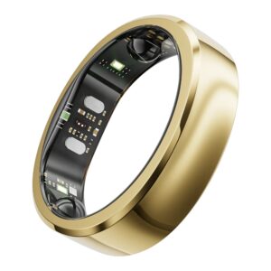 RingConn Gen 3 smart ring in royal gold on a white background